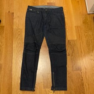 A|X Armani Exchange moto jeans